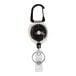 The KEY-BAK Sidekick clear keychain with a black and white carabiner clip.