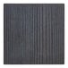 A close up of a square wood table top with dark gray stripes.