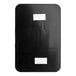 A white rectangular object with black border and white labels that reads "Men's Restroom" in English and Braille.
