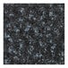 A close-up of a black M+A Matting carpet with a blue and black rubber border.