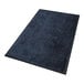 A navy blue M+A Matting ColorStar entrance mat with black rubber trim.