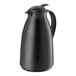 A matte black Cilio Imola coffee carafe with a lid and handle.