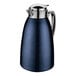 A navy blue and stainless steel Cilio Venezia coffee carafe.