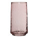 An Anchor Hocking rosewater pink glass with a wavy design.