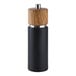 A Zassenhaus olive wood salt mill with a metal top and black accents.