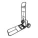A black Harper hand truck with wheels.
