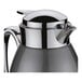 A Cilio stainless steel coffee carafe with a lid.