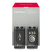 A grey Bellman & Symfon Domino Pro listening system box with black rectangular objects inside.