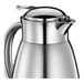 A Cilio stainless steel coffee carafe with a lid.