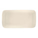 A white rectangular plate with a white border.