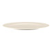 A RAK Porcelain bone china flat plate with a rim on a white background.