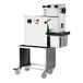 A white MEAT CUTTER STRIPS FS-19 machine on wheels.