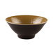 An Elite Global Solutions Pebble Creek tapenade-colored bowl with a brown and black design.