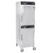 A stainless steel Alto-Shaam smoker oven with classic controls.