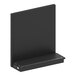 A black rectangular Lozier add-on metal pegboard shelf.