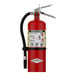 An Amerex fire extinguisher with wall bracket.