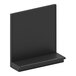 A black metal Lozier single-sided wall unit with pegboard on the side.