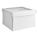 A white Southern Champion cake box with a clear window lid.