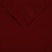 A folded burgundy Intedge cloth table cover.