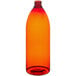 A red and orange 32 oz. Bullet Cosmo PET amber bottle with a lid.