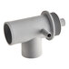 A grey plastic pipe with a couple of nozzles.