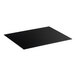 A black rectangular glass frame for a bakery display case.