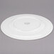 A Libbey Royal Rideau white porcelain plate with a wide circular rim.