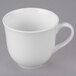 A Libbey Royal Rideau white porcelain cup with a handle.