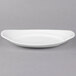 A white oval Libbey porcelain handle platter.