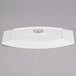 A white rectangular Libbey porcelain serving tray with a black logo.