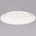 A CAC white porcelain oval platter on a white background.
