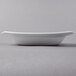 A Libbey white square porcelain deep soup bowl.