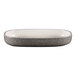 A RAK Porcelain dual oval porcelain plate with a gray and white design.