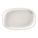 A white RAK Porcelain oval plate.