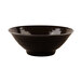 An aubergine-colored melamine bowl.