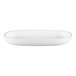 A white oval RAK Porcelain Ease plate.