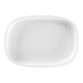 A white RAK Porcelain oval deep plate.