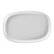 A white oval RAK Porcelain plate.
