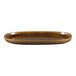 A brown oval RAK Porcelain Ease plate.