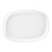 A white oval RAK Porcelain plate.