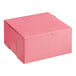 A pink Southern Champion bakery box with a lid.