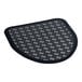 A black and white Lavex urinal floor mat with a black border.