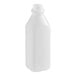 A white plastic bottle with a cap.