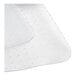 A close-up of 360 Office Furniture lipped clear office chair mat.
