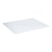 A clear rectangular plastic office chair mat.