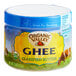 A case of 12 Organic Valley ghee clarified butter jars on a store shelf.