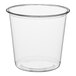 A Choice clear plastic deli container with a clear rim.