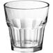 An Acopa Memphis clear glass with a textured pattern.