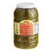 A jar of Del Sol sliced jalapeno peppers on a counter.
