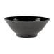 A black Elite Global Solutions melamine bowl.